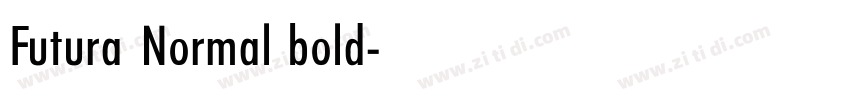Futura Normal bold字体转换